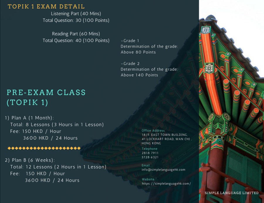 TOPIK 1 pre exam Class